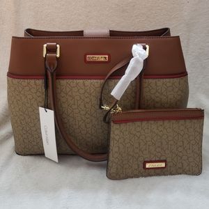 Calvin Klein Women Handbag with Wrislet